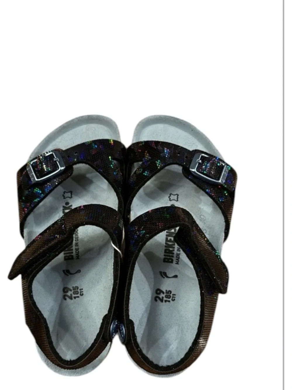 BIRKENSTOCK kids  Colorado Microfibre Hologram Black Blue Sandal